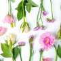 Brievenbus Boeket roze liggend